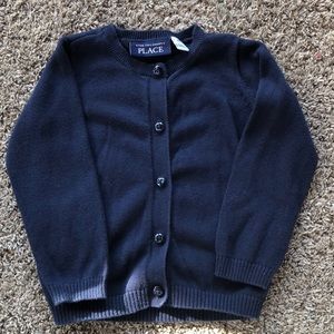 The children’s place navy cardigan. 2T